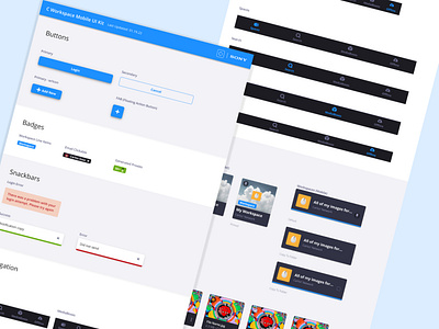 C Workspace UI Kit app branding design iconography illustration logo mobile ui uikit ux vector web