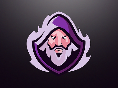 Wizard branding design esports illustration logo mascot logo wizard