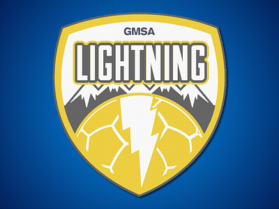 Lightning Crest branding crest design graphic logo shield soccer sports