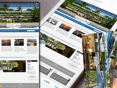 Delfin Beach Resort beach branding checkin hotel marketing print promo responsive vacation website