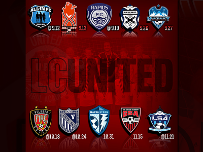 Match Schedule IG branding club crest design futbol graphic instagram schedule shield soccer sports team