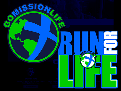 Mission Life Logos / Website branding design globe icon life logo media missions trip website world