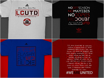 LCUTD Tees 2 apparel branding club design futbol graphic shield shirt soccer sports team tee