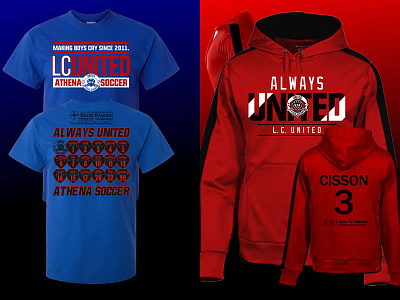 Spring 16 LCUTD apparel branding club design futbol logo shield shirts soccer sports team tees