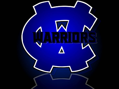 Warriors WC Logo branding design logo mascot school sports