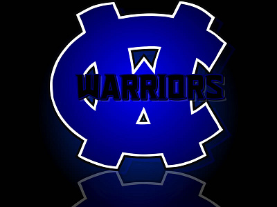 Warriors WC Logo branding design logo mascot school sports