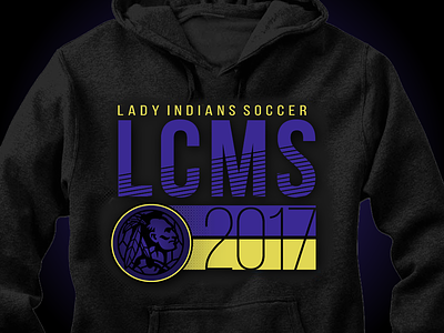 MS 17 design futbol graphic hoodie indian logo soccer sports team tee