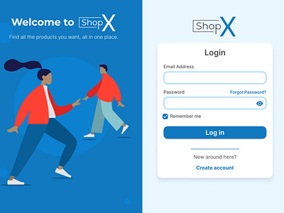 ShopX Login Form