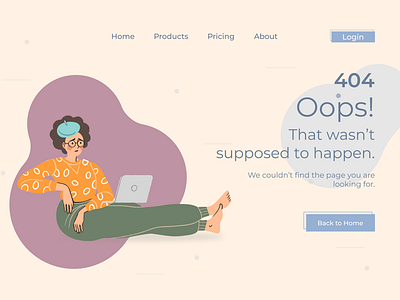 DailyUI 08 - 404 Page