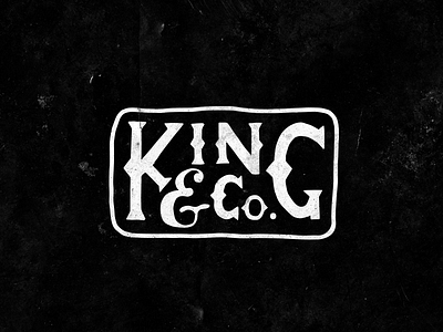King & Co. Customs brand custom handdrawn illustration logo motorcycle vintage