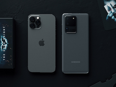 iPhone 12 Pro Max vs Note 20 Ultra design iphone minimal minimalism modern modern design render samsung galaxy