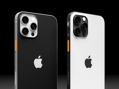 iPhone Dual tone apple design dualtone iphone minimal modern design render