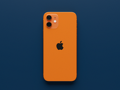 iPhone in Rich Orange design iphone iphone concept minimal minimalism modern modern design orange render