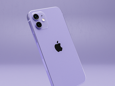 Purple iPhone!! 2021 logo 3d modeling 3d render 3d rendering apple design apple iphone design iphone minimalism modern design new year realism realistic render render