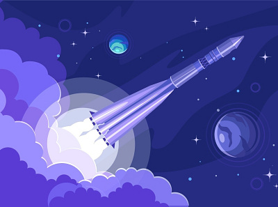 space illustration vector