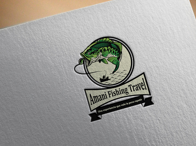 Logo Design fish logo fishing logo hunting logo illustrator logo logo design