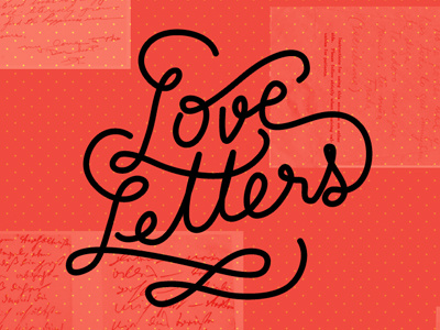 Love Letters handlettering identity lettering logo love web