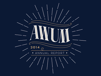 AWUM Annual Report awum handlettering lettering line type typography