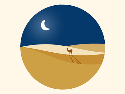 Desert animal desert illustration minimal simple