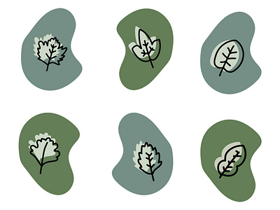 icon leaf design icon illustration vector