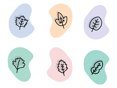 icon leaf design icon illustration vector