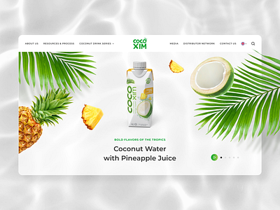 Beverage Website - Coconut Water