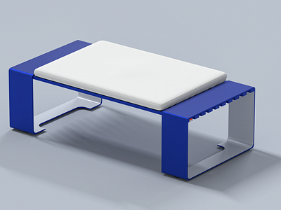 CREW BENCH 2088 3d artist branding design designer furniture merch product productdesign render