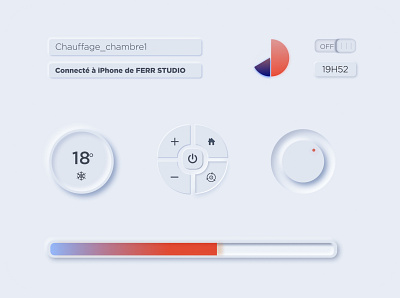 UI/UX Panel design glassmorphism ux webdesigning