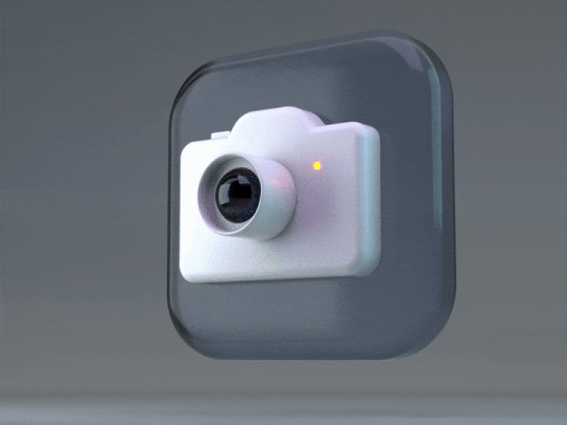 Iphone 3D App - Camera animation 3d 3d animation 3d artist animation c4d camera design iphone ui