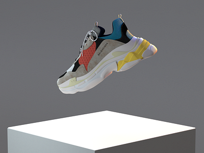 Balenciaga visual 3d 3d animation branding design shoes