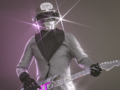 Daft Punk - Thomas 3d 3d artist avatar avatars branding c4d design graphic design illustration logo md meta metavatars motion graphics