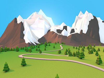 Low-Poly Mountains lowpoly mountains