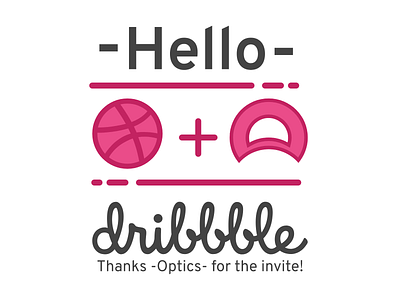 Hello Dribble! design illustration minimal