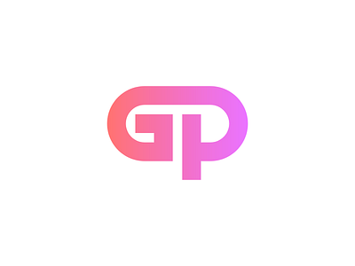 G + P design designs gradient logo logo design monogram monogram logo p