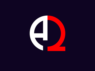 A2 2 brand design logo monogram red white