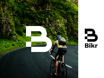 Bikr Branding bikes biking bikr branding design logo minimal mountain bike