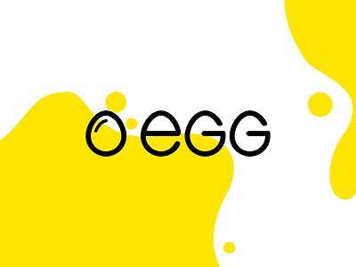 Egg design egg icon lettering letters logo minimal type typography vector