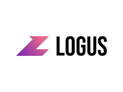 Logus v2 branding design graphic design l logo minimal purple vector