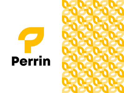 P Logo brand design branding design logo minimal p logo simple yellow