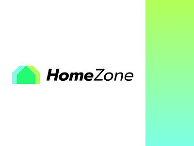 HomeZone Logo branding company design home house logo minimal real estate