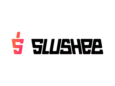 SLUSHEE branding design drink logo orange s s logo slushee