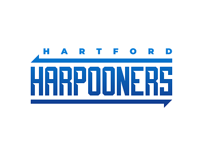 Hartford Harpooners Wordmark design harpooners hartford lettering typography wordmark