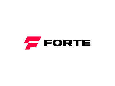 Forte bold branding design energy drink forte graphic design logo minimal red
