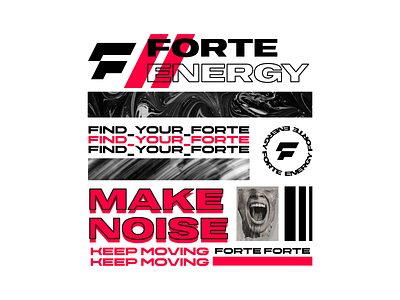 Forte Edgy Artwork design edgy forte graphic design poster red