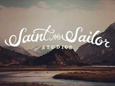 Saint and Sailor Logo branding design hand lettering hand type logo photographers portland saint and sailor tim weakland type typography