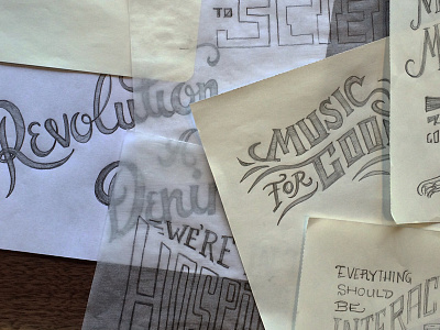 Hand type sketches design hand lettering hand type letters portland script sincerely truman sketch tim weakland type typography
