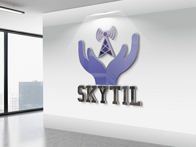 3D Wall Logo MockUp