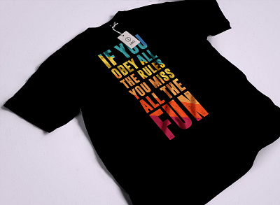 Minimalist typography t shirt design modern logo