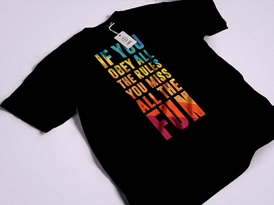 Minimalist typography t shirt design
