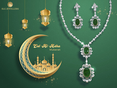 Eid Jewellery Brand Social Media Post advertising art branding couple creative ecommerce eid eid mubarak eid ul adha festival graphic design illustration jewelery jewels marketing social media social media design vector